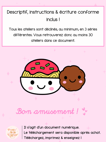 Pack 1 Math sur l'alimentation