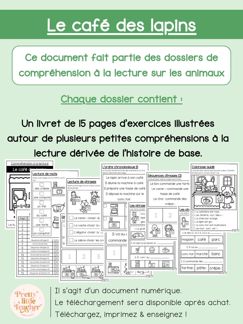 Le café des lapins (lecture)