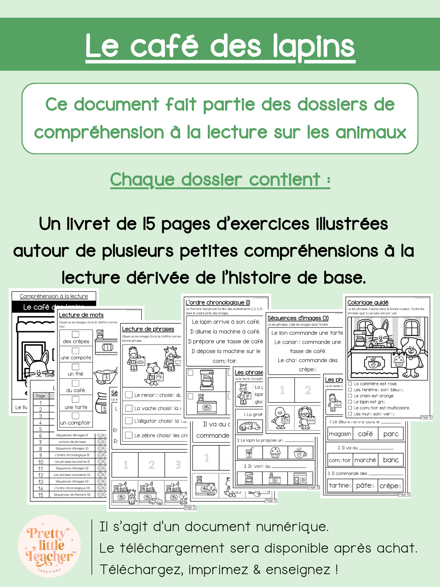 Le café des lapins (lecture)