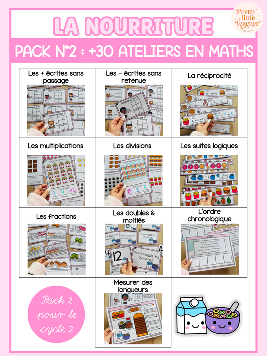 Pack 2 Math sur l'alimentation