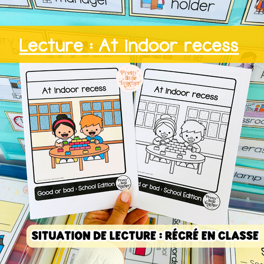 Lecture : At indoor recess