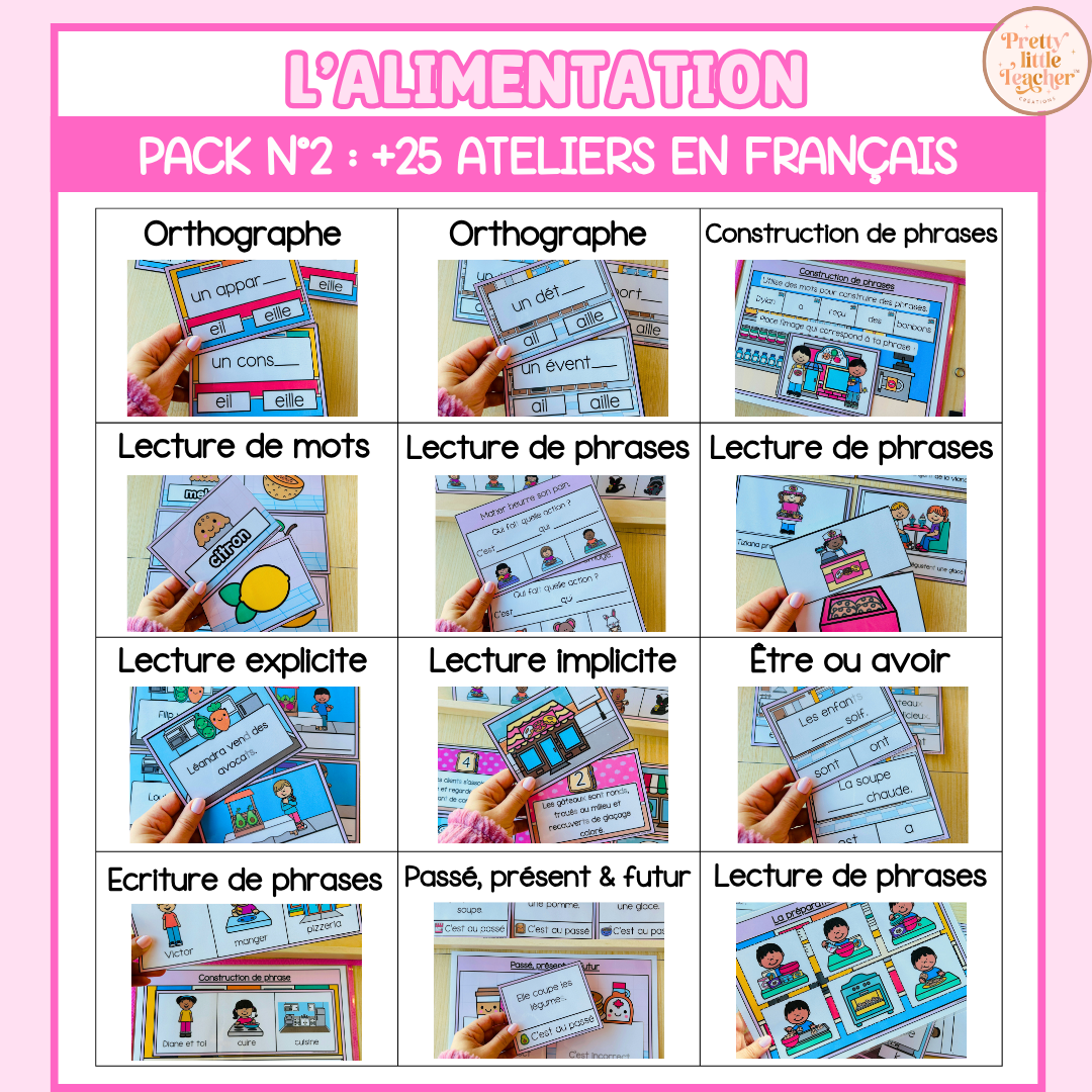 Pack 2 Français sur l'alimentation