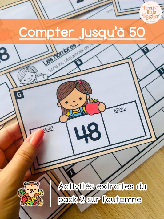Les nombres jusqu'à 50 (3x)
