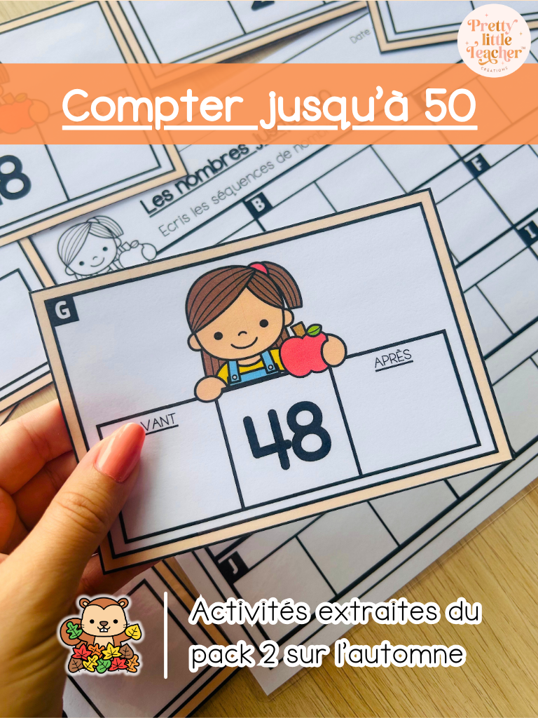 Les nombres jusqu'à 50 (3x)