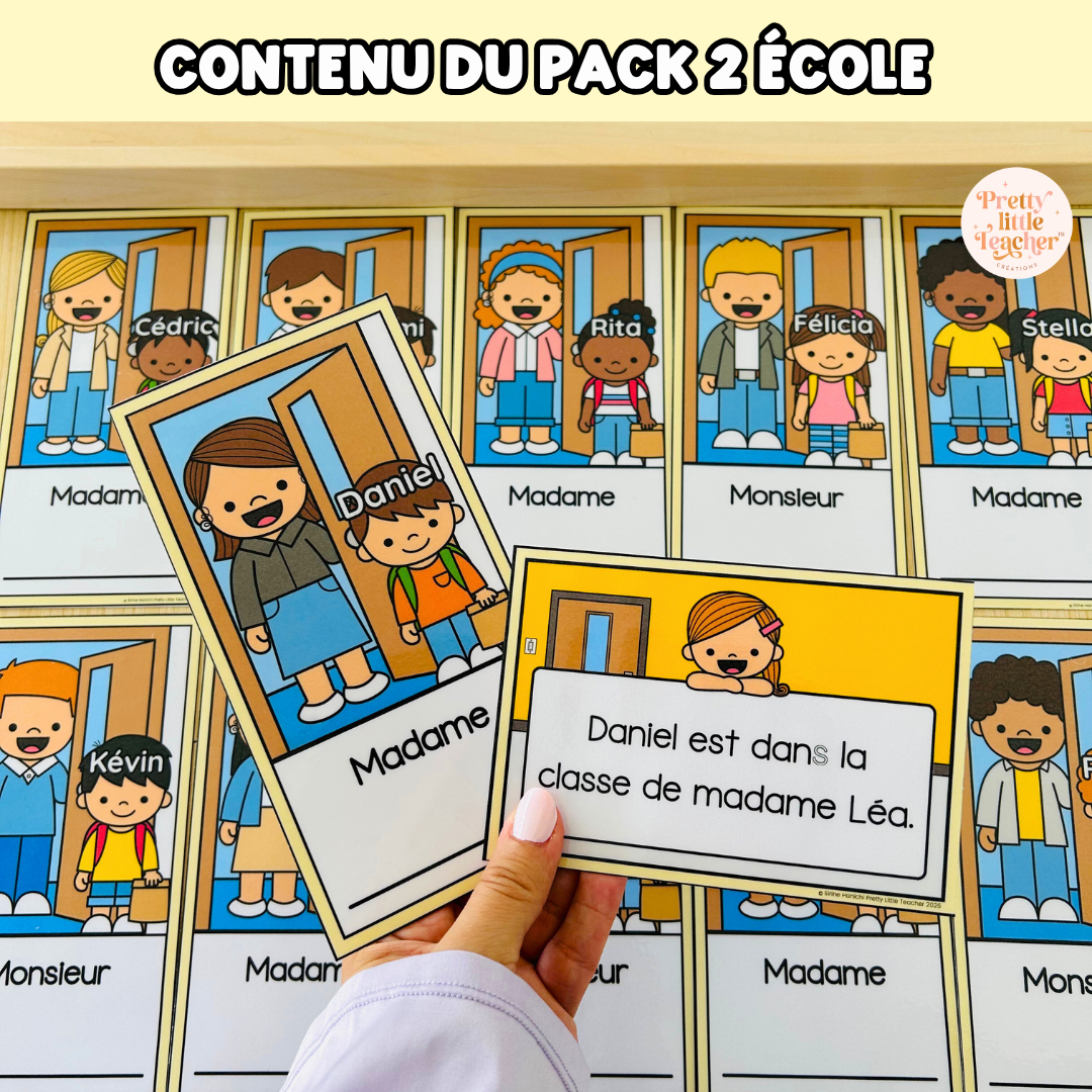 Pack 2 Français sur l'école