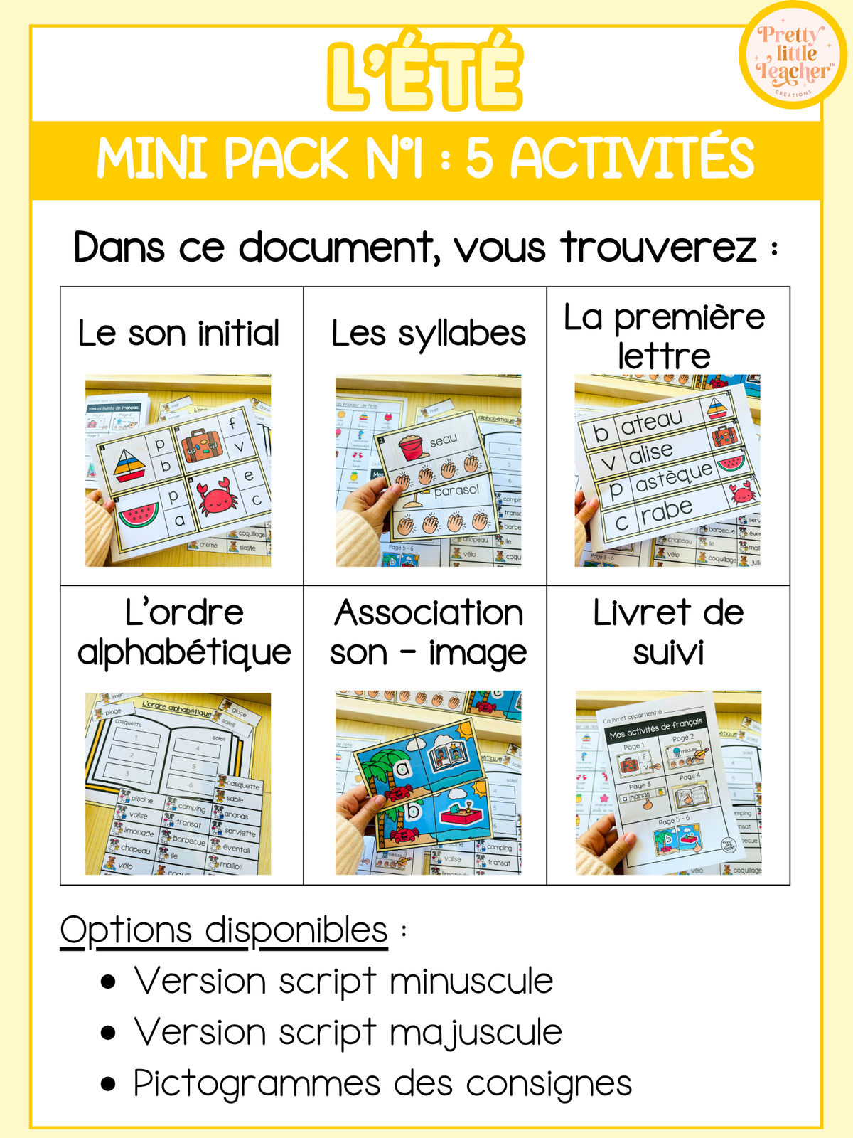 Mini Pack 1 Français sur l'été