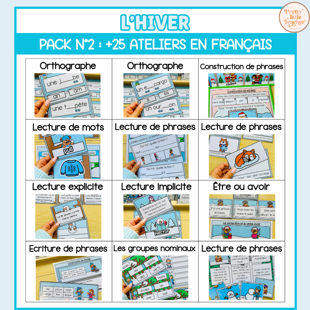 Tous les Packs 2 Français pour toute l'année