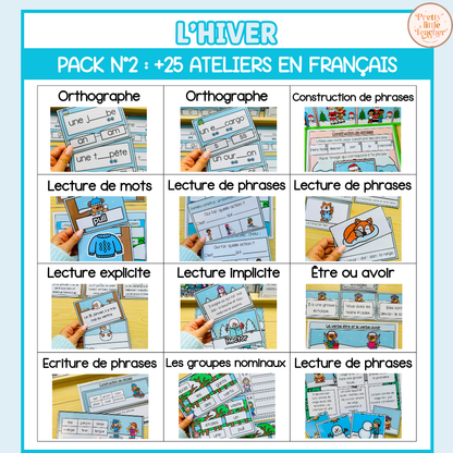 Tous les Packs 2 Français pour toute l'année