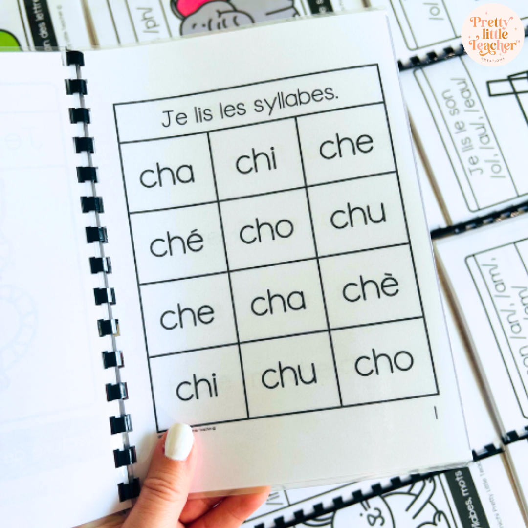 Apprendre à lire les syllabes, mots et phrases (20 livrets de sons composés)