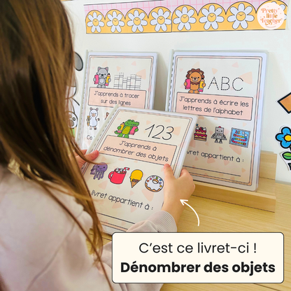 Pack de 4 livrets d'activités pour la maternelle : écrire, dénombrer et tracer