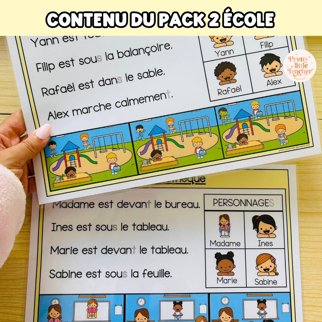 Pack 2 Français sur l'école