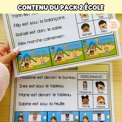 Pack 2 Français sur l'école