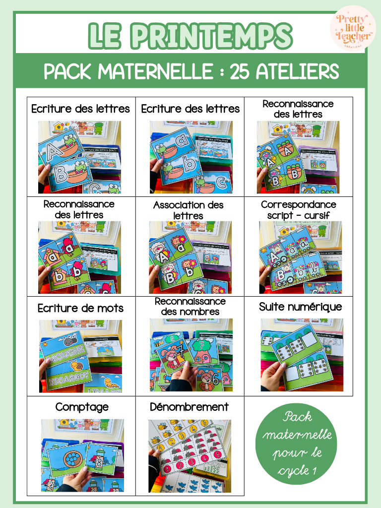 Pack Maternelle sur le printemps