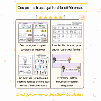 Pack 2 Français sur les métiers