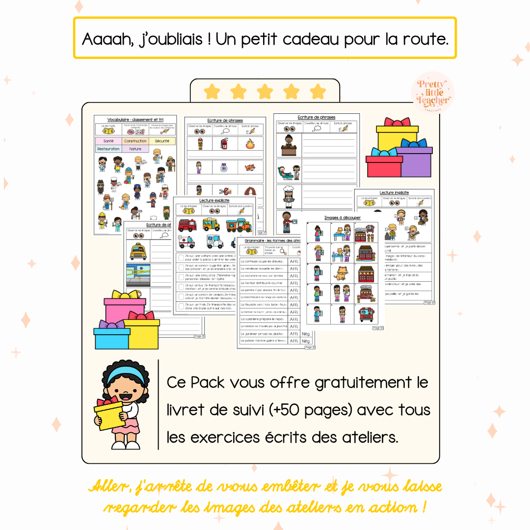 Pack 2 Français sur les métiers