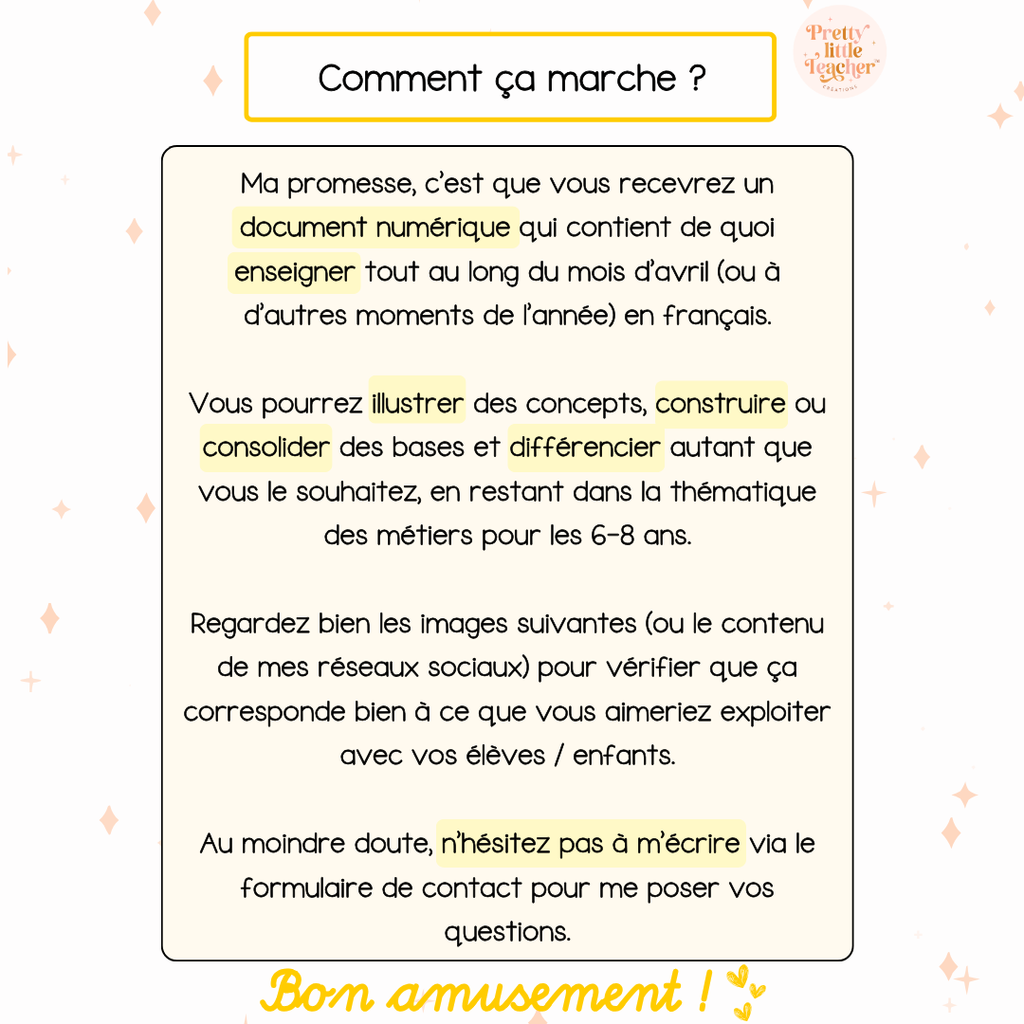 Pack 2 Français sur les métiers