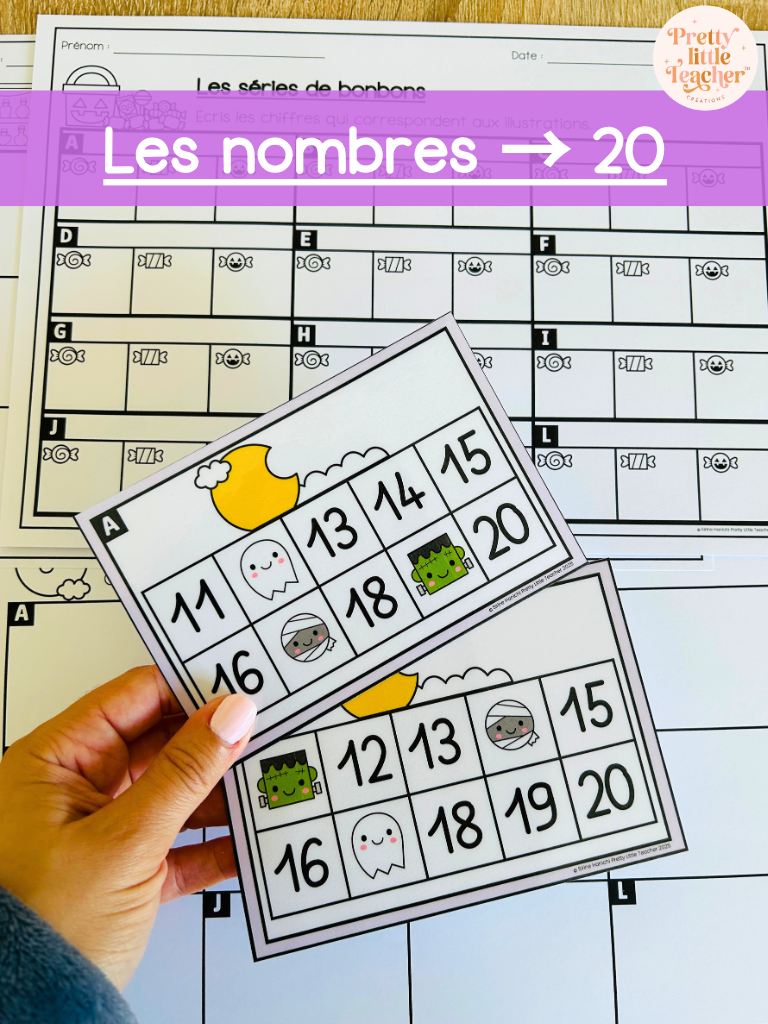 Les nombres de 11 à 20 (x8)