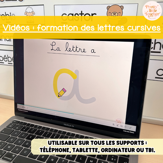 Vidéos sur la formation des lettres cursives