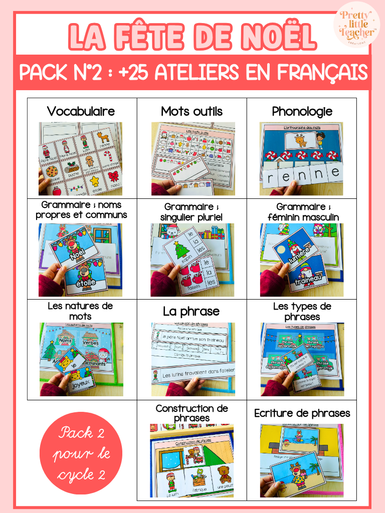 Pack 2 Français sur la fête de Noël