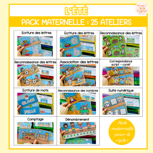 Pack Maternelle sur l'été