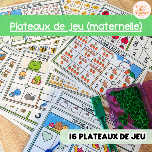 16 plateaux de jeu sur le printemps