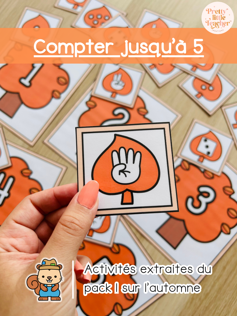 Compter jusqu’à 5 (3x)