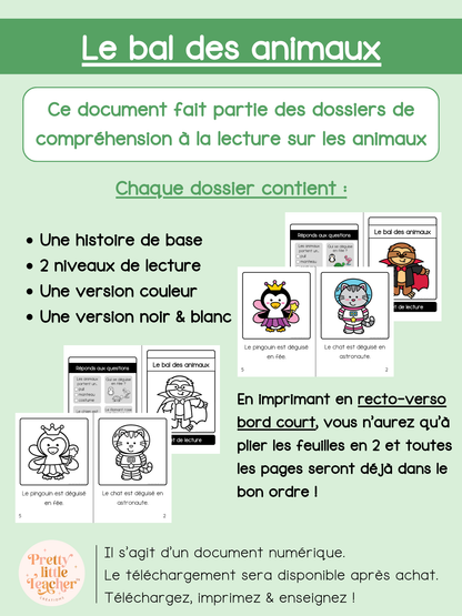 Le bal des animaux (lecture)