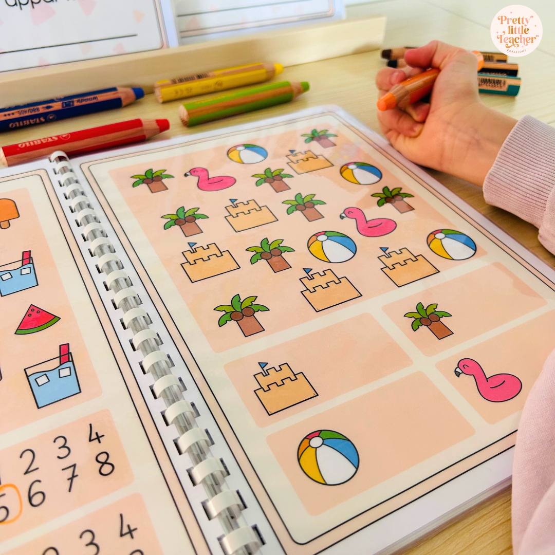 Pack de 4 livrets d'activités pour la maternelle : écrire, dénombrer et tracer