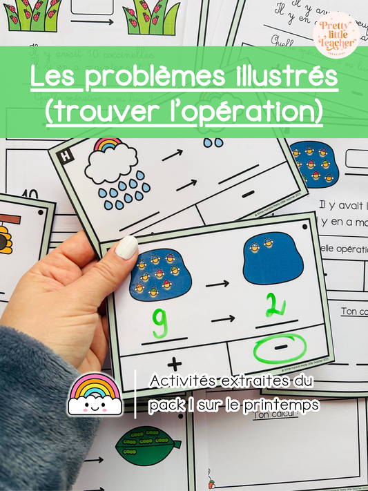 Les problèmes illustrés : trouver l’opération (3x)