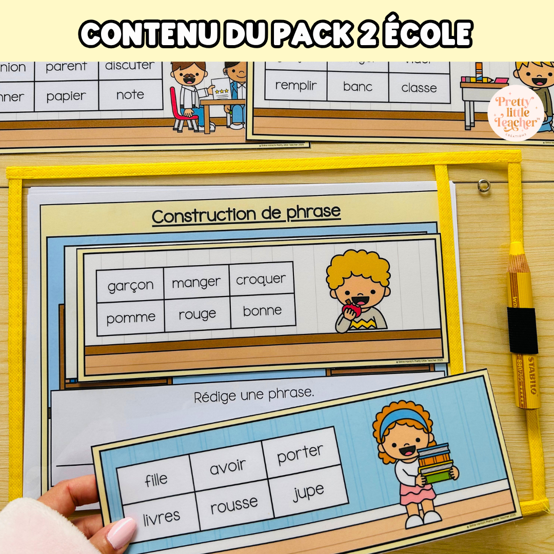 Pack 2 Français sur l'école