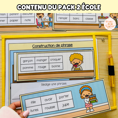 Pack 2 Français sur l'école
