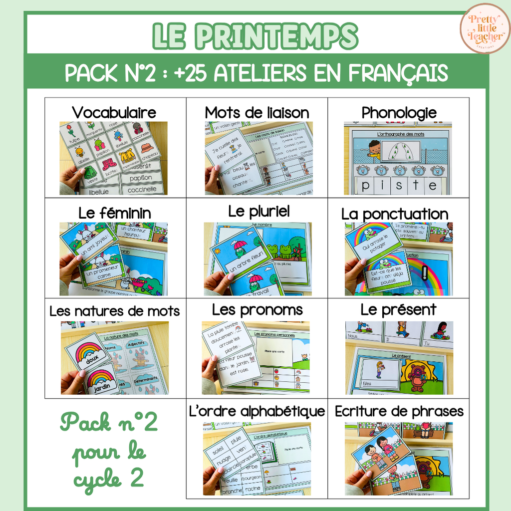 Tous les Packs 2 Français pour toute l'année
