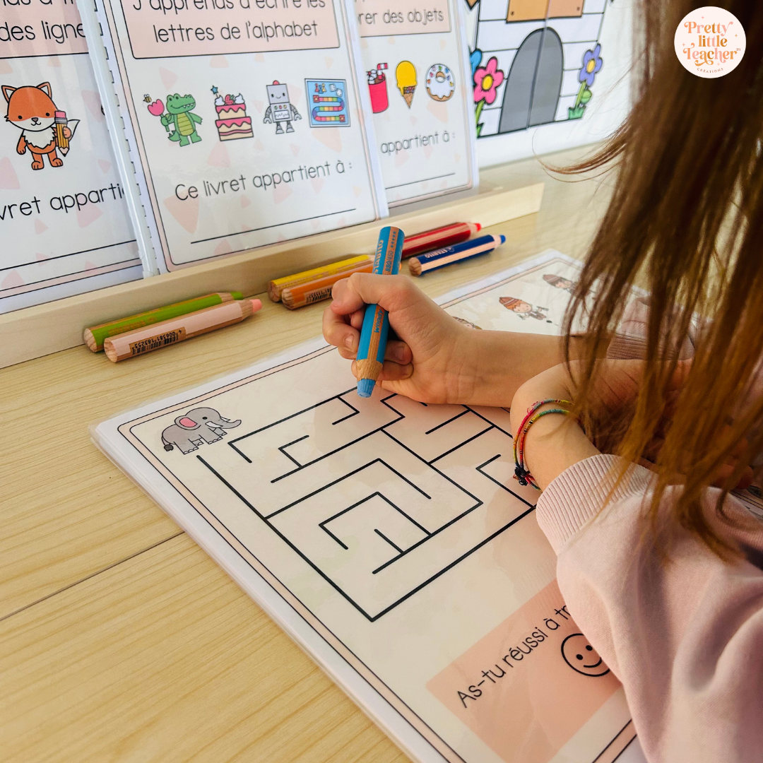 Pack de 4 livrets d'activités pour la maternelle : écrire, dénombrer et tracer