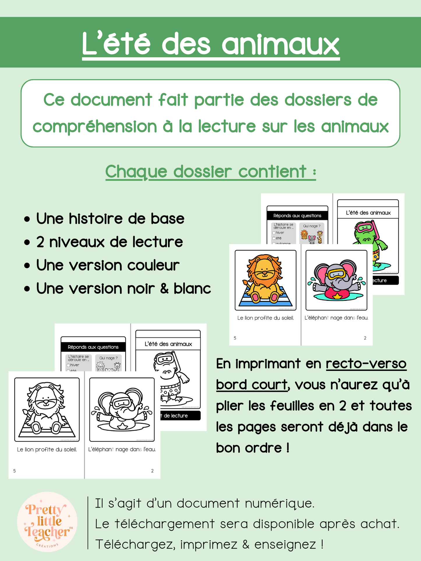 L'été des animaux (lecture)