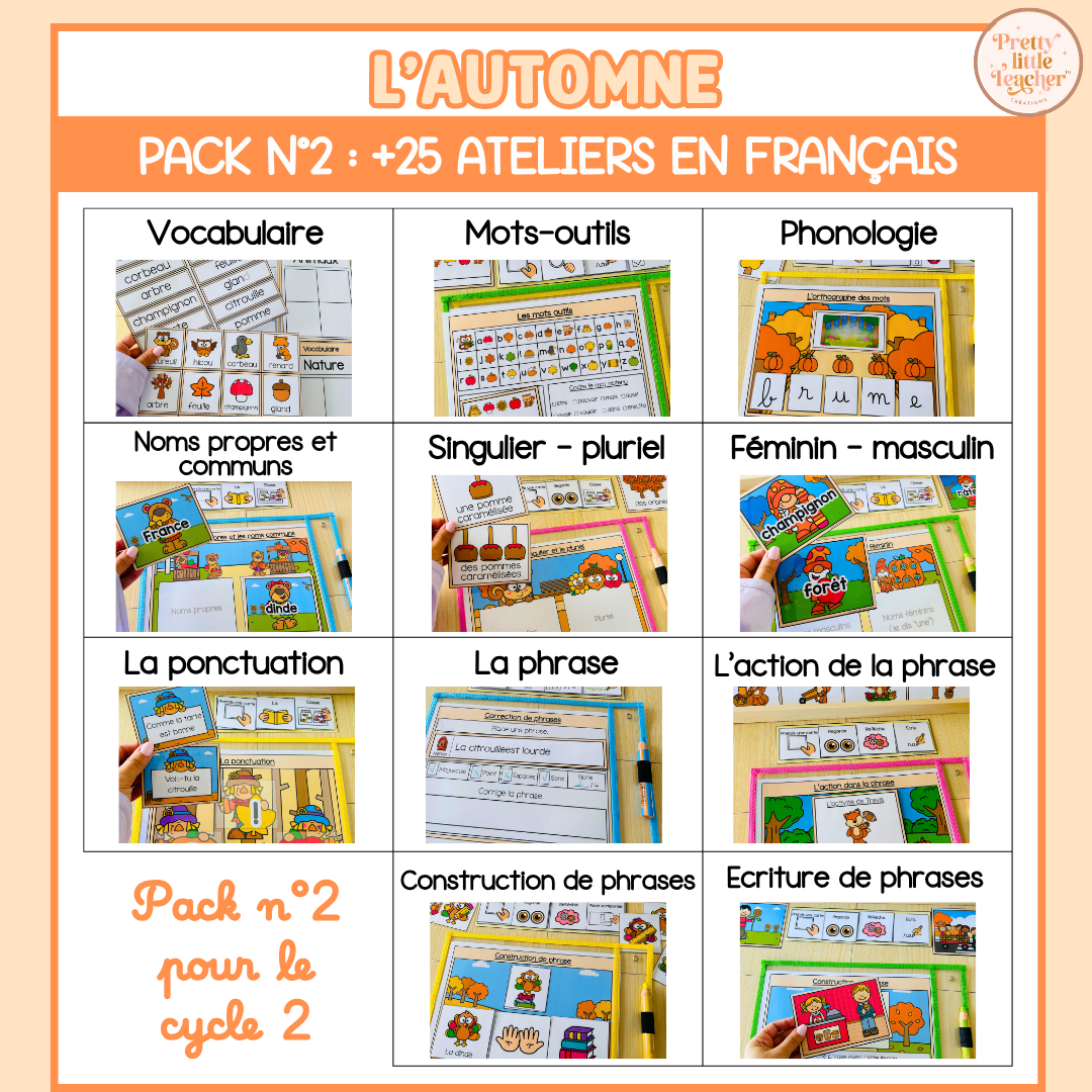 Pack 2 Français sur l'automne