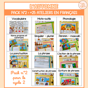 Pack 2 Français sur l'automne