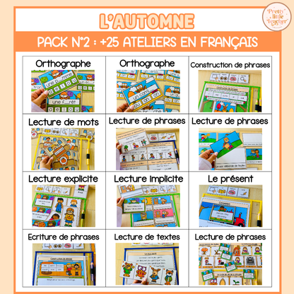 Pack 2 Français sur l'automne