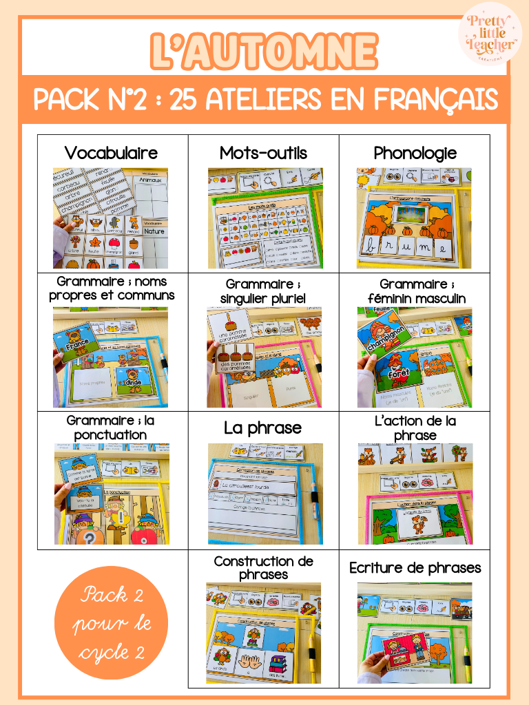 Pack 2 Français sur l'automne