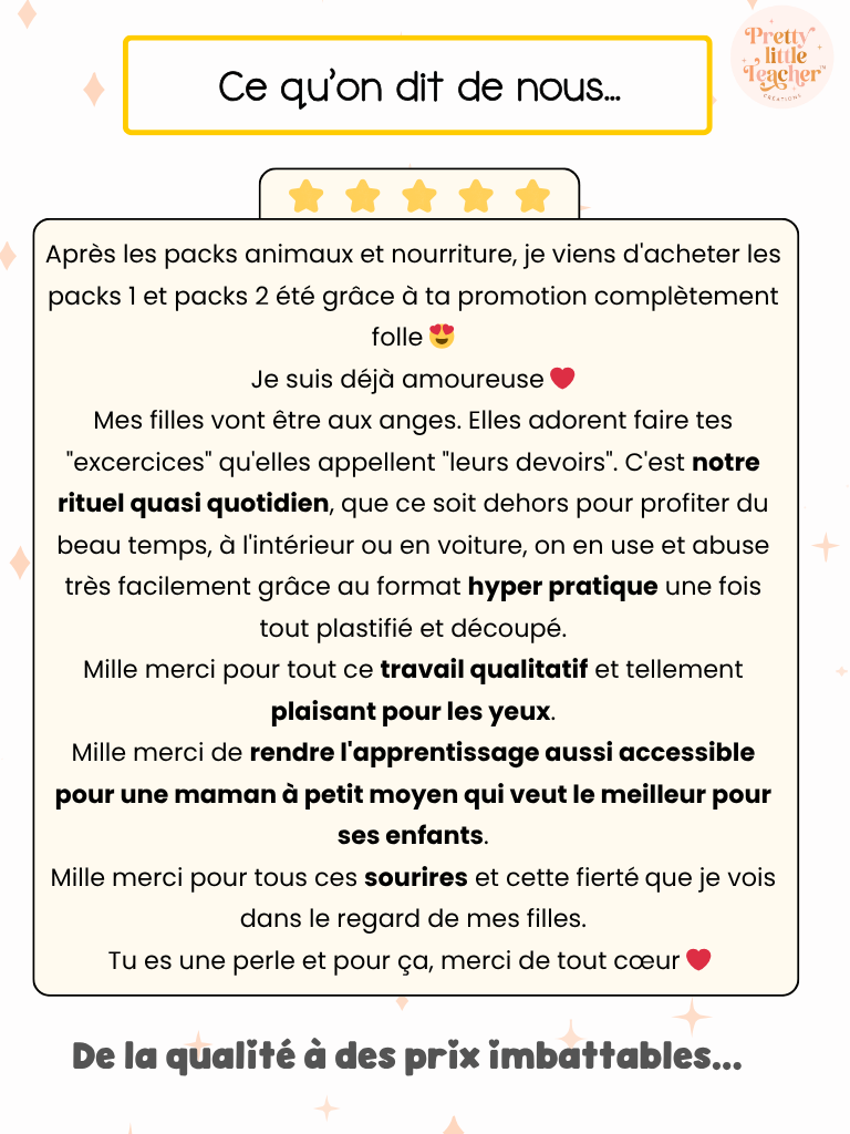 Pack Maternelle sur les animaux