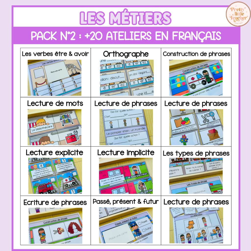 Tous les Packs 2 Français pour toute l'année