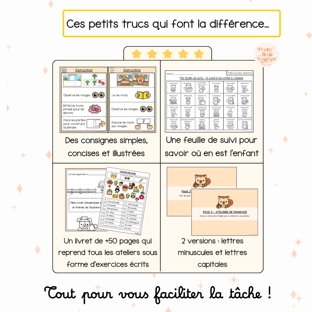 Pack 2 Français sur l'automne