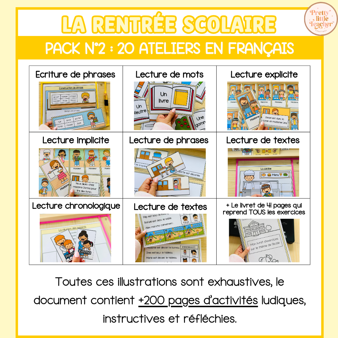 Tous les Packs 2 Français pour toute l'année