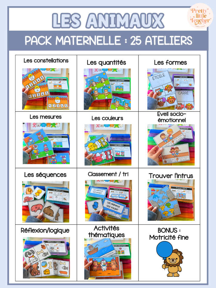 Pack Maternelle sur les animaux – Pretty Little Teacher