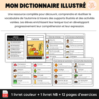 Mon dictionnaire illustré : l'automne