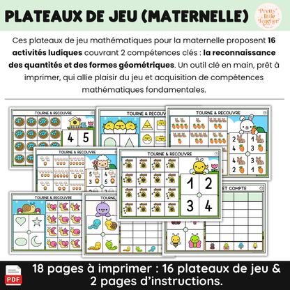 16 plateaux de jeu sur le printemps