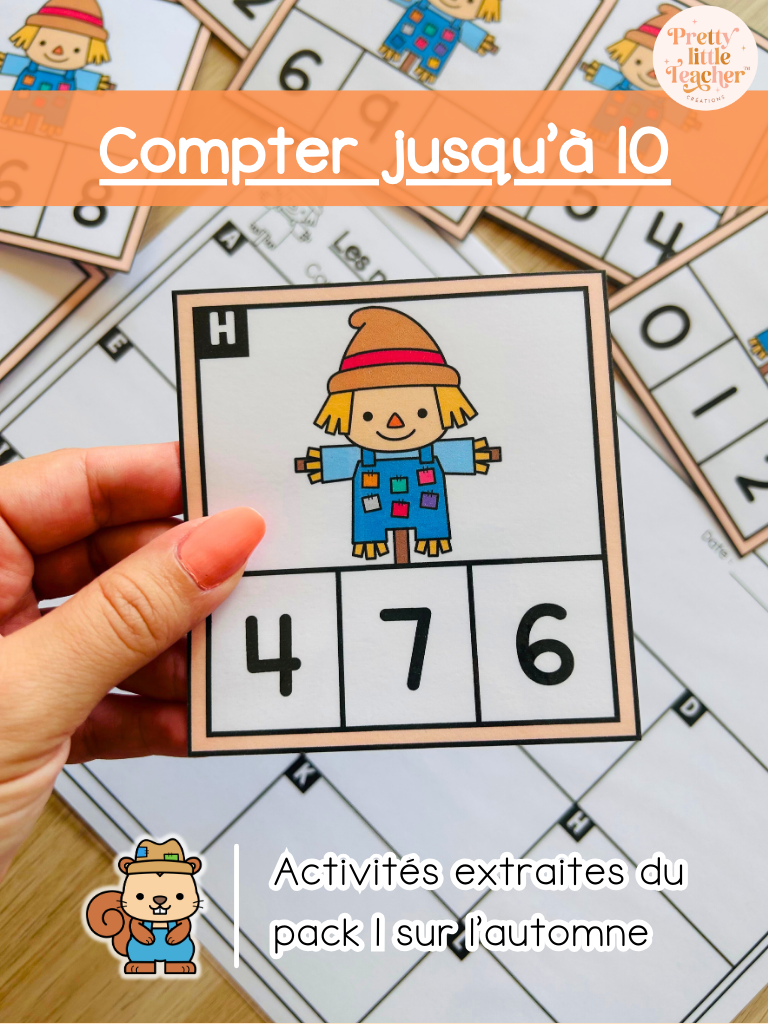 Compter jusqu’à 10 (3x)
