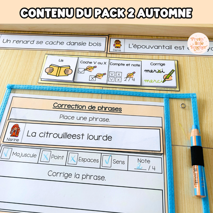 Pack 2 Français sur l'automne