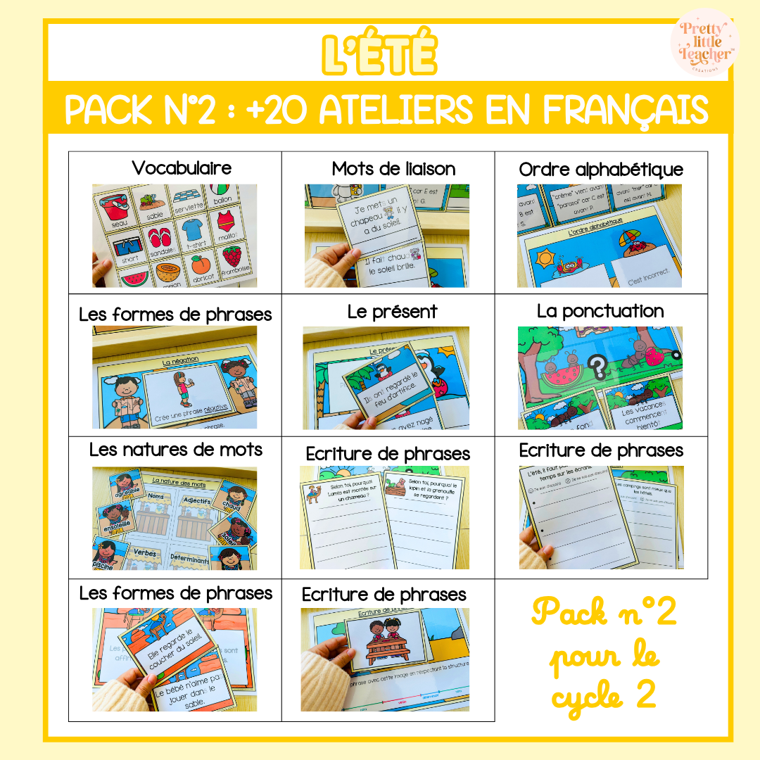 Tous les Packs 2 Français pour toute l'année