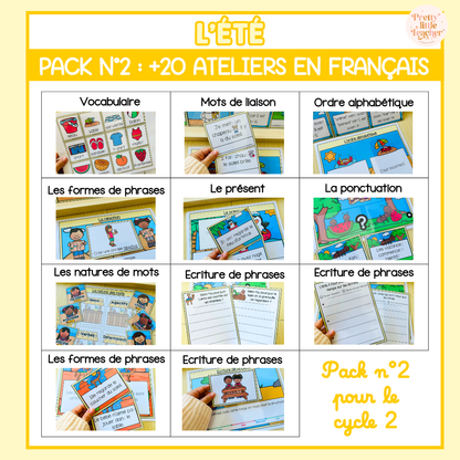 Tous les Packs 2 Français pour toute l'année