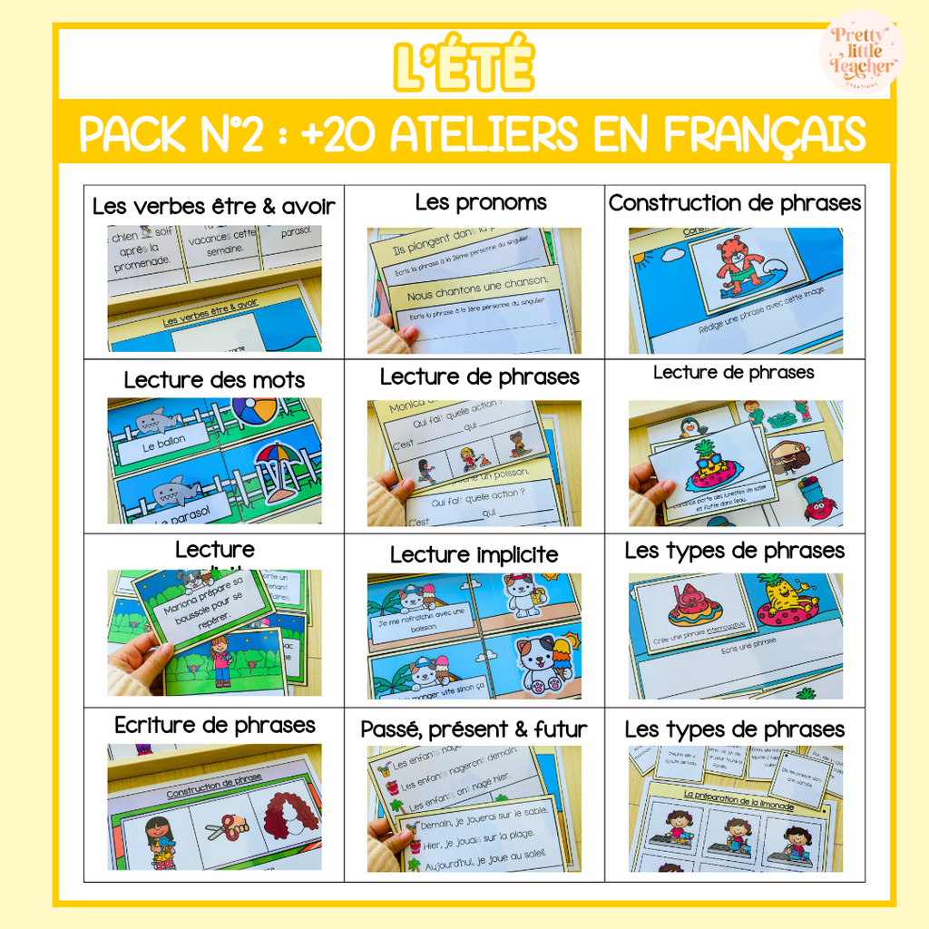 Tous les Packs 2 Français pour toute l'année